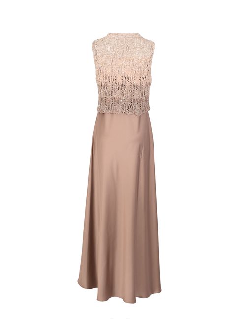 Abito in crochet e gonna in raso D. Exterior | 622056MOCH